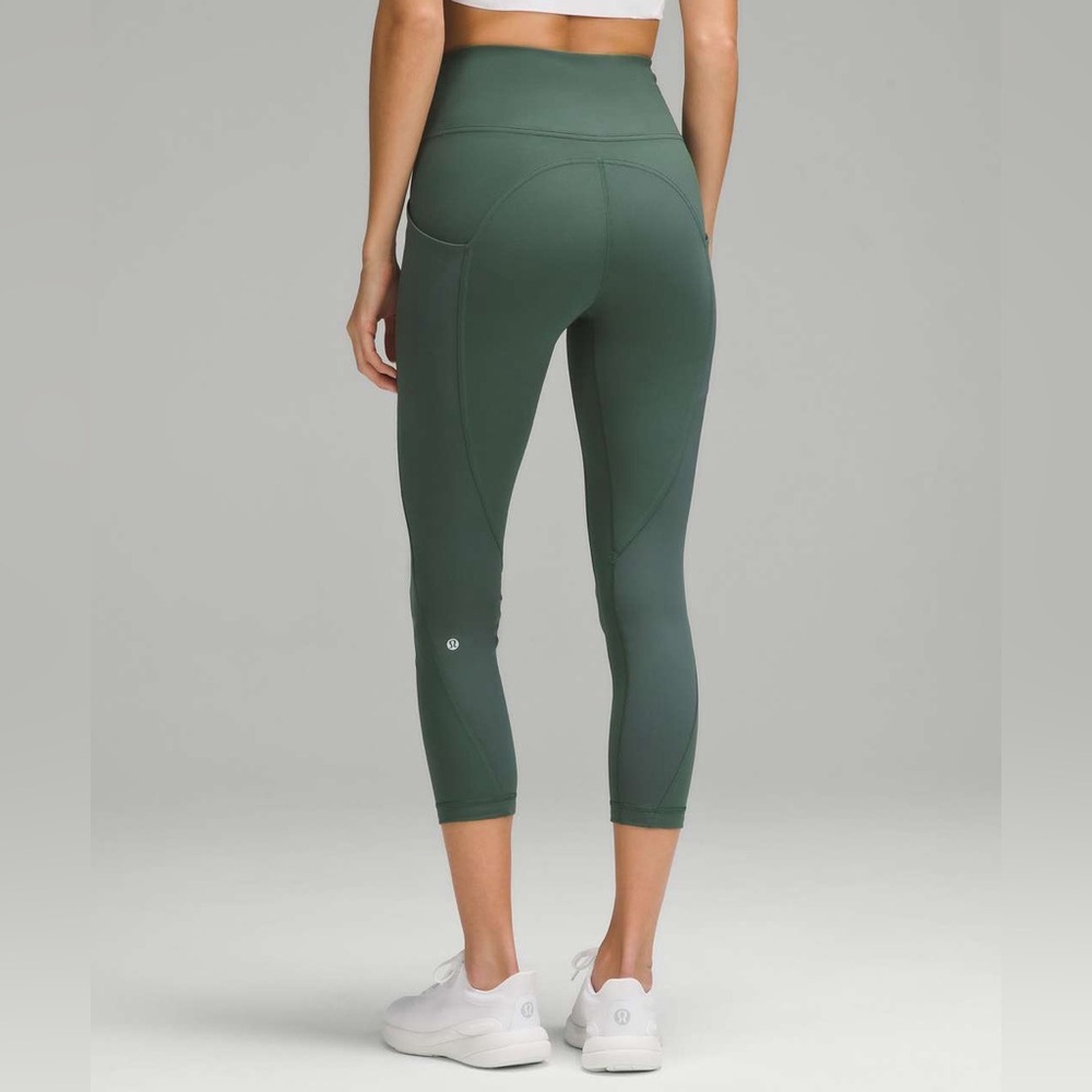 Lululemon All The Right Places‎ High-Rise Crop 23" Leggings Dark Forest